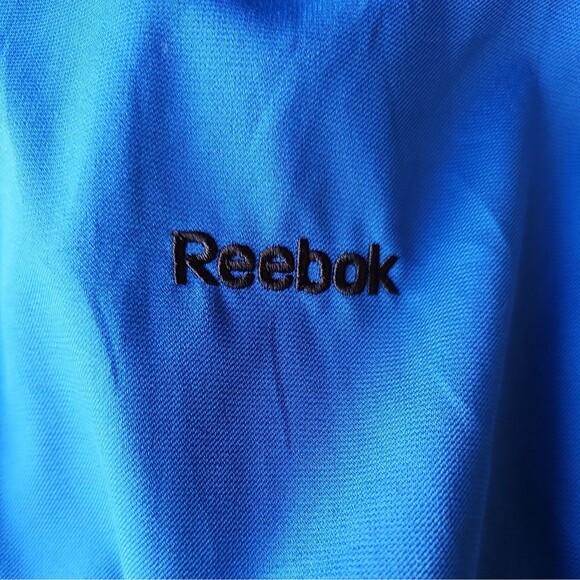 REEBOK Retro Track Jacket Men XL (Woman 2XL) Blue Full Zip Windbreaker Athletic - Picture 2 of 7